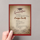 Acrylic Graduation Party Invitation Acryleinladungen (Insitu (Handheld))