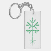 Acrylic Green Sapling Schlüsselanhänger (Vorderseite links)