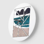 Acrylic Große Wanduhr (Winkel)