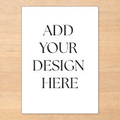 Acrylic Invitation Acryleinladungen (Vorderseite)