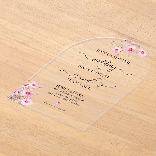 Acrylic Invitation Acryleinladungen (Ablage )