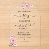 Acrylic Invitation Acryleinladungen (Vorderseite)