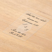 Acrylic invites acryleinladungen (Ablage )