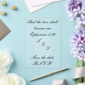 Acrylic invites acryleinladungen (In Situ (Hochzeit))