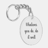 Acrylic Key-chain,Short Quotes key-chain Schlüsselanhänger (Vorderseite links)