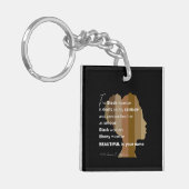 Acrylic Keychain "Ebony Woman" Schlüsselanhänger (Vorderseite links)