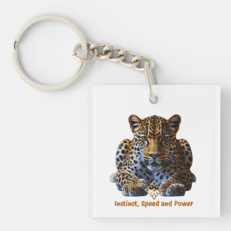 Acrylic Keychain – Leopard Logo | Instinct, Speed Schlüsselanhänger