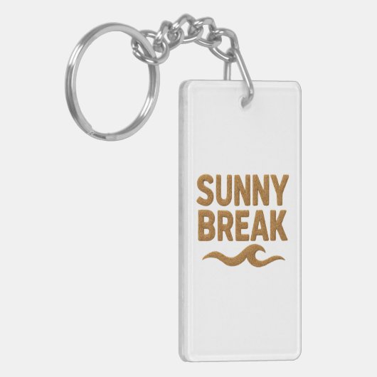 Acrylic Keychain, Rectangle (double-sided) Schlüsselanhänger (Vorderseite links)