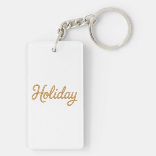 Acrylic Keychain, Rectangle (double-sided) Schlüsselanhänger (Rückseite)