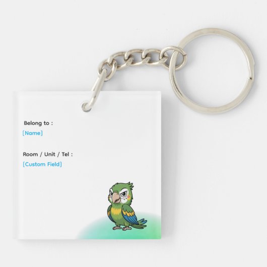 Acrylic Keychain Schlüsselanhänger (Rückseite)