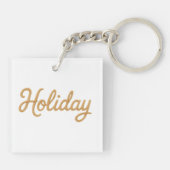 Acrylic Keychain, Square (double-sided) Schlüsselanhänger (Rückseite)