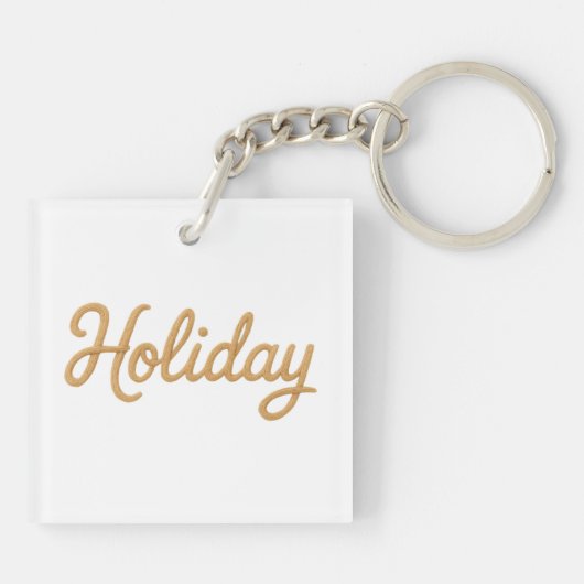 Acrylic Keychain, Square (double-sided) Schlüsselanhänger (Rückseite)