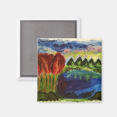 Acrylic landscape magnet (Vorderseite/Rückseite)