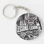 ACRYLIC LEGENDARY GORILLA LESSONS LEARN KEYCHAIN  SCHLÜSSELANHÄNGER (Vorderseite)