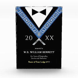 Acrylic Masonic Awards | Freemason Jewels Plaque Fotoblock