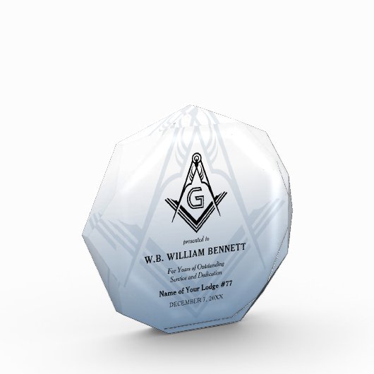 Acrylic Masonic Awards | Freemason Plaques Fotoblock (Links)