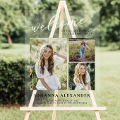 Acrylic Modern 3 Foto Abschluss Empfang Acrylschild