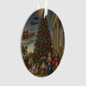 Acrylic Nativity Santa Christmas Tree Ornament (Vorderseite)