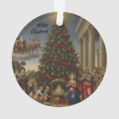 Acrylic Nativity Santa Christmas Tree Ornament (Rückseite)