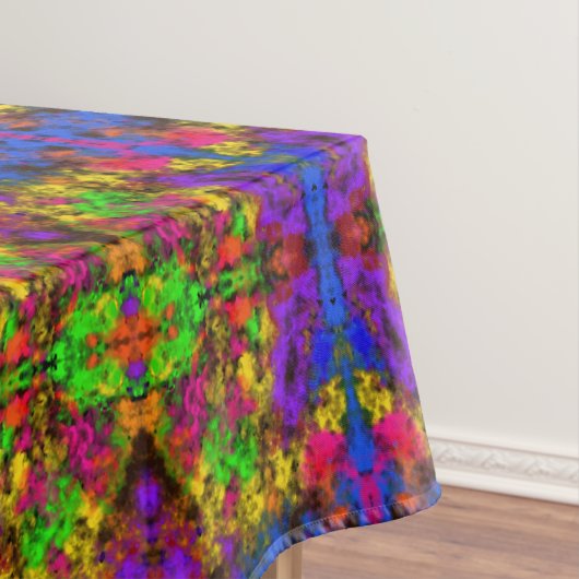 Acrylic Neon Colors Paint Splatter Splash Abstract Tischdecke (Beispiel)