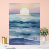 Acrylic Nursery Sign | Indigo Ocean Moon Acrylschild (Hochzeit)