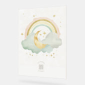 Acrylic Nursery Sign | Sleeping Moon & Pastels Acrylschild (Winkel)