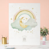 Acrylic Nursery Sign | Sleeping Moon & Pastels Acrylschild (Hochzeit)