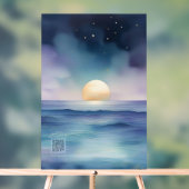 Acrylic Nursery Sign | Watercolor Ocean Acrylschild (Neutral)