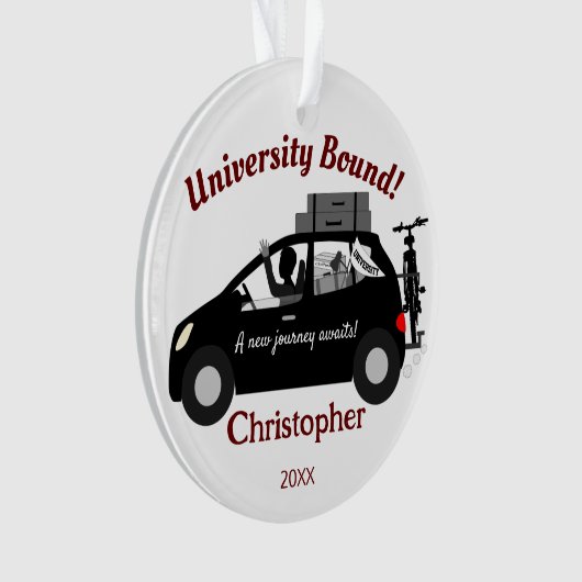 Acrylic Ornament der Universität Bound Man (Vorderseite)