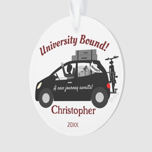 Acrylic Ornament der Universität Bound Man (Vorderseite)