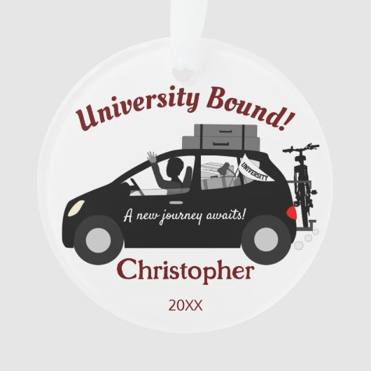Acrylic Ornament der Universität Bound Man (Vorderseite)