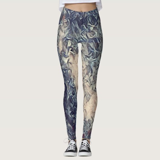 Acrylic Paint Rave Liebe Leggings (Vorderseite)