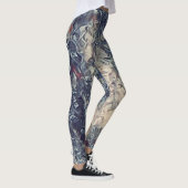 Acrylic Paint Rave Liebe Leggings (Rechts)