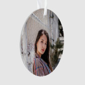 Acrylic Photo Ornament with Birthday Message (Vorderseite)