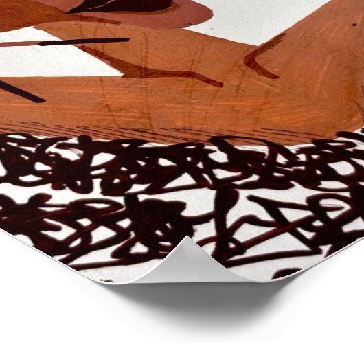 acrylic portrait poster (Ecke)