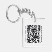 Acrylic QR Code Keychain Schlüsselanhänger (Vorderseite links)
