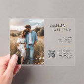 ACRYLIC Save the Date FOTO Qr UAWG Acryleinladungen (Insitu (Handheld))