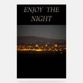 Acrylic Sign ENJOY THE NIGHT Acrylschild