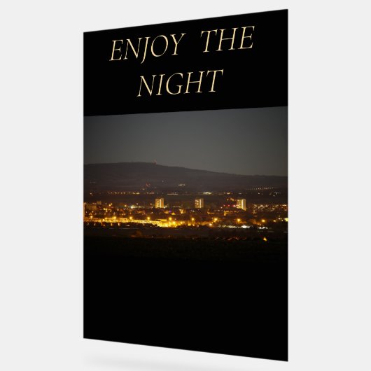 Acrylic Sign ENJOY THE NIGHT Acrylschild (Winkel)