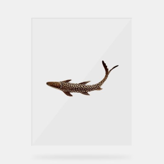 Acrylic Sign FISH STIL DESIGN Acrylschild (Vorderseite)