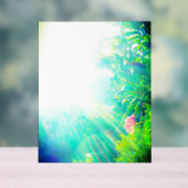 ACRYLIC SIGN ROSE DESIGN STYLE ACRYLSCHILD (Neutral)