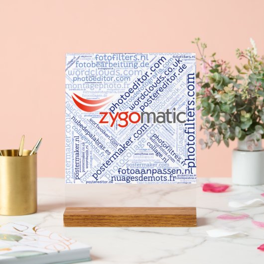 Acrylic Sign (square) Acrylschild (Hochzeit)