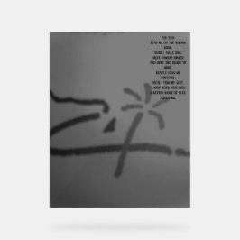 Acrylic Sign THE SIGN POEM  STYLE DESIGN Acrylschild