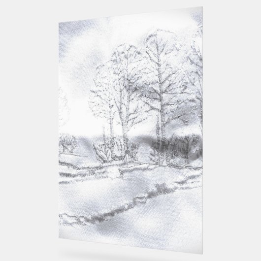 ACRYLIC SIGN TREE LINE DESIGN STYLE ACRYLSCHILD (Winkel)