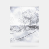 ACRYLIC SIGN TREE LINE DESIGN STYLE ACRYLSCHILD (Vorderseite)