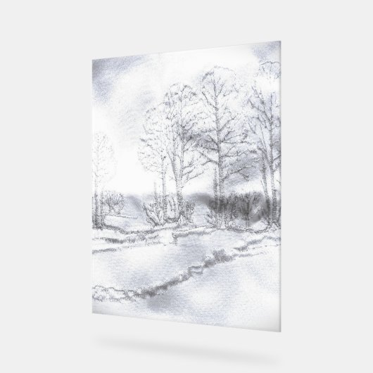 ACRYLIC SIGN TREE LINE DESIGN STYLE ACRYLSCHILD (Winkel)