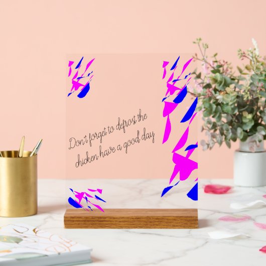 Acrylic sign with stand acrylschild (Hochzeit)