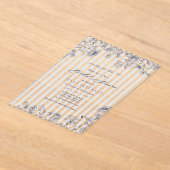 Acrylic Something Blue Bridal Shower Invitation Acryleinladungen (Ablage )