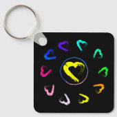 Acrylic Sunheart-Metal-Schlüsselanhänger Schlüsselanhänger (Vorderseite)