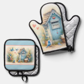 Acrylic Tray Ofenhandschuh & Topflappen-Set (Vorderseite/Rückseite)